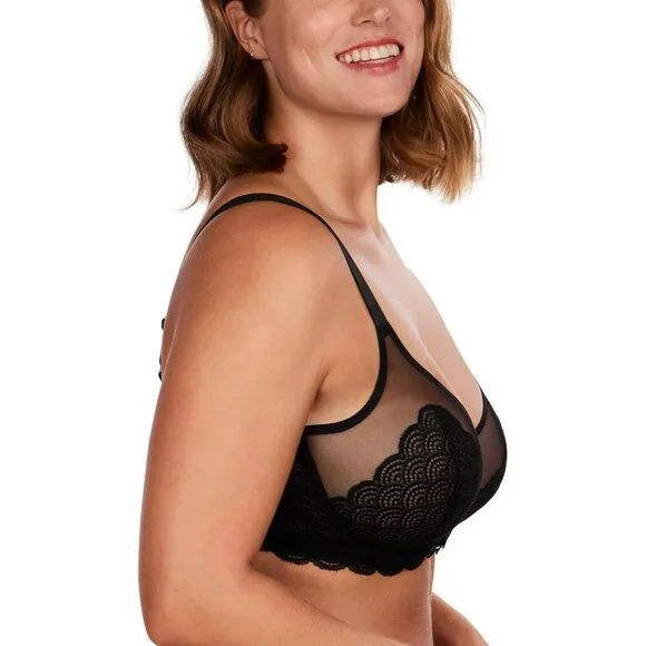 Plus Size Lace Minimizer Bra Full Coverage Support for Large Bust
